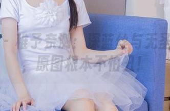 袜啵啵 – 稚予亲测：深蓝丝与无圣光结合，原图根本不怕丑！